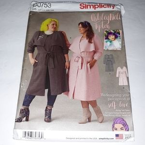 Simplicity Women's Coat with Belt Sewing Pattern